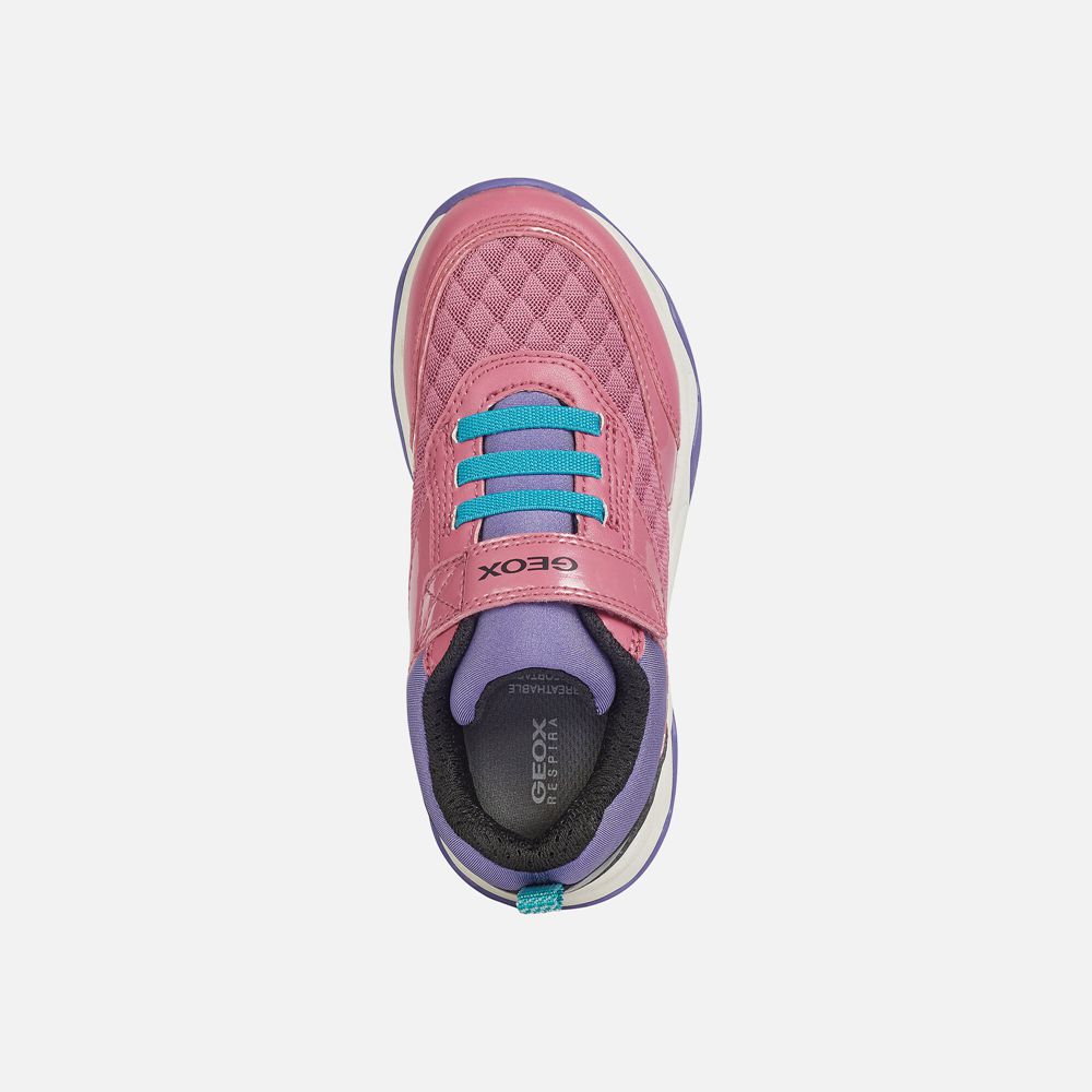 Tenis Geox Menina Rosa/Roxo - Calco - TABVU3506